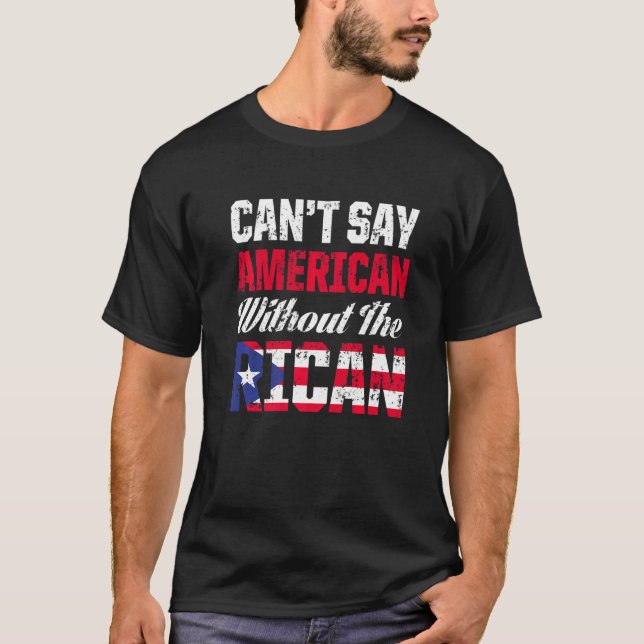 Mens Puerto Rico Island Proud American People Puer T-Shirt (Front)