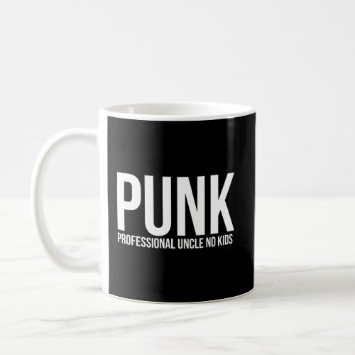 Mens Punk Professional Uncle No Kids Hooded S Coffee Mug