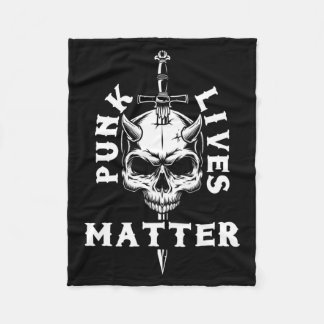 Mens Punk Skull Skeleton Rock Music Aesthetic Fleece Blanket