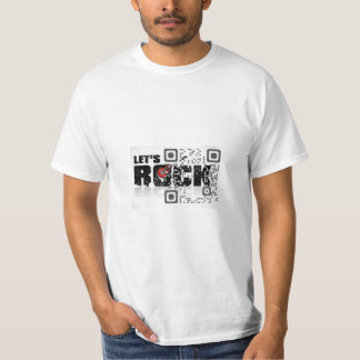 Men's QR Code T-Shirt, White T-Shirt