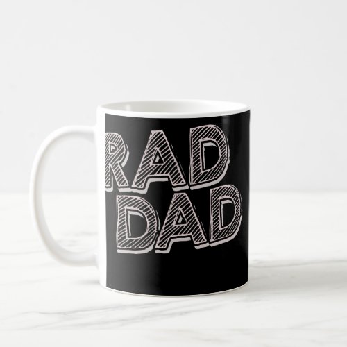 Mens Rad Dad Retro Fathers Day  Coffee Mug