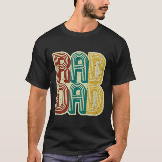 Mens Rad Dad Shirt Vintage Retro Fathers Day Gift