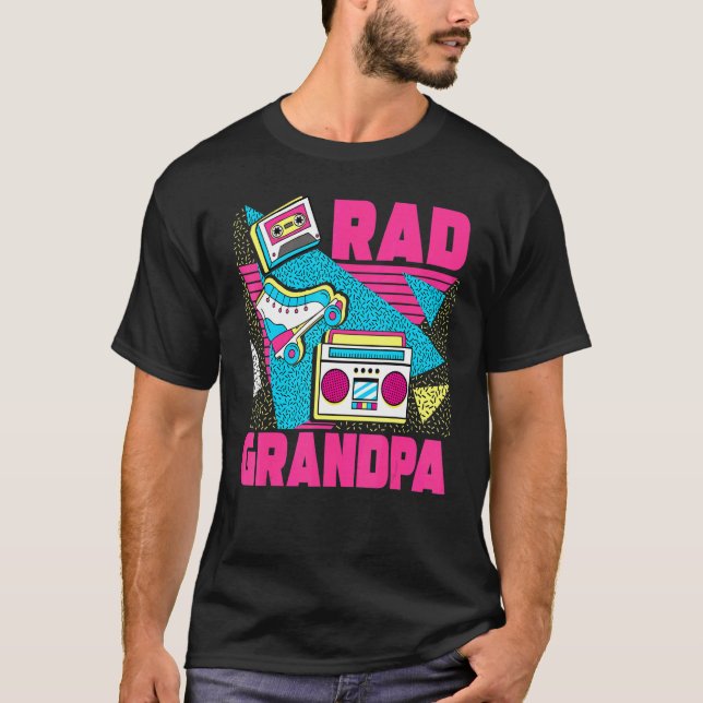 Mens Rad Grandpa 90s Aesthetic Nostalgia 1990's Re T-Shirt (Front)
