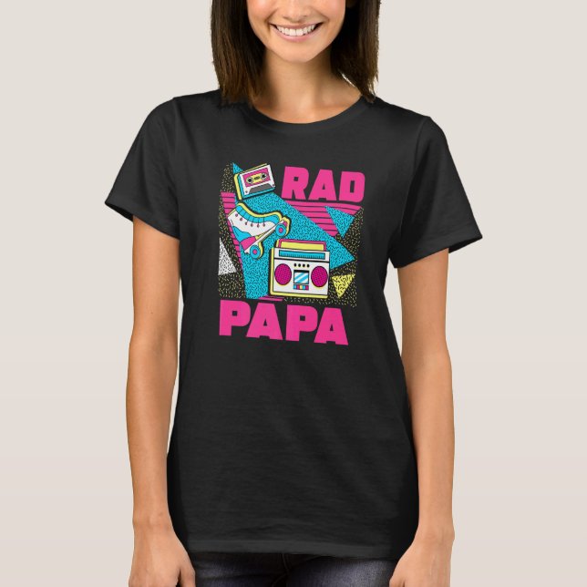 Mens Rad Papa 90s Aesthetic Nostalgia 1990's Retro T-Shirt (Front)
