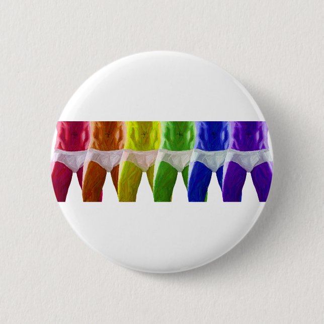 Men's Rainbow Underwear Button (Front)