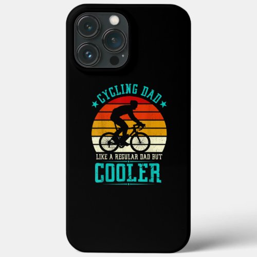 Mens Recycling Dad But Cooler Bike Riding For iPhone 13 Pro Max Case