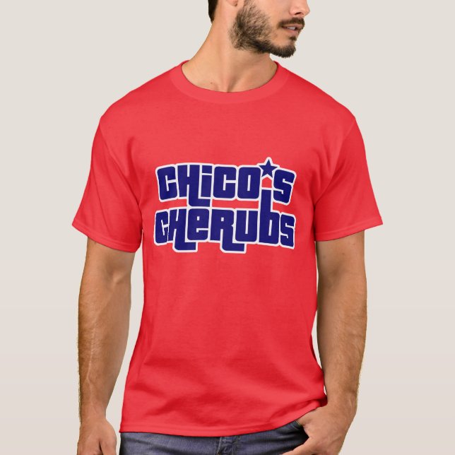 Men's Red & Blue Chico's Cherubs Tee (Front)