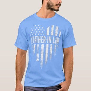 Mens Red Friday Proud Father In Law Support Milita T-Shirt