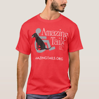 Men's red t-shirt with logo on the front