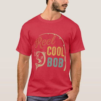 Mens Reel Cool BOB Fishing Shirts, Fun Fathers Day T-Shirt