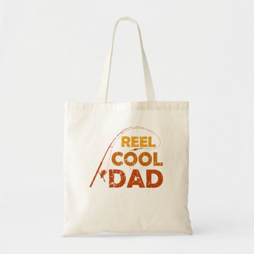 Mens Reel Cool Dad Fisherman Daddy Fathers Day Gi Tote Bag