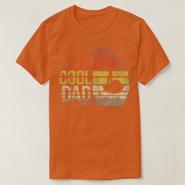 Mens Reel Cool Dad Fisherman Daddy Fathers Day Gif T-Shirt (Design Front)