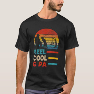 Mens Reel Cool G PA Fisherman Daddy Father Day Gif T-Shirt