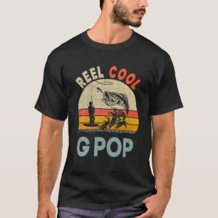 Mens Reel Cool G Pop Fisherman Daddy Father Day Vi T-Shirt