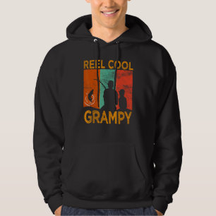 Mens Reel Cool Grampy Fishing Daddy Vintage Grandp Hoodie