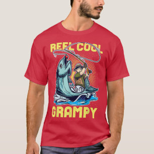 Mens Reel Cool Grampy Funny Fishing 873 T-Shirt