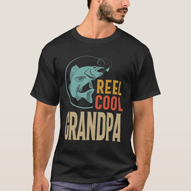 Mens Reel Cool Grandpa | Father's Day T-Shirt (Front)