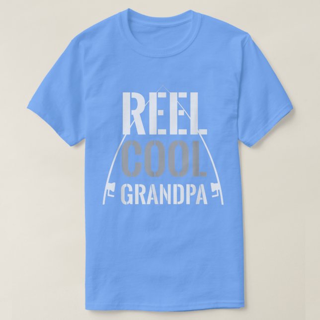 Mens Reel Cool Grandpa Fishing Grandfather Gift Fi T-Shirt (Design Front)