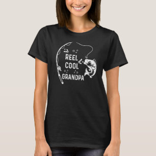 Mens Reel Cool Grandpa Fly Fishing Walleye Fishing T-Shirt