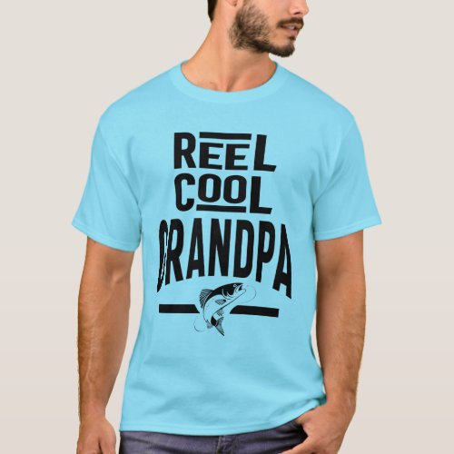 Mens Reel Cool Grandpa Gifts T_Shirt