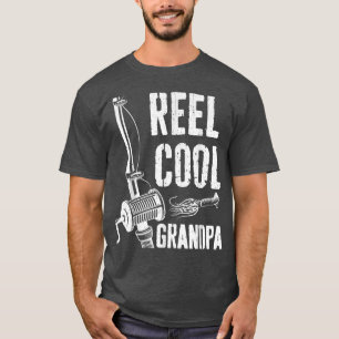 Mens Reel Cool Grandpa T  Fishing Father's Day  T-Shirt