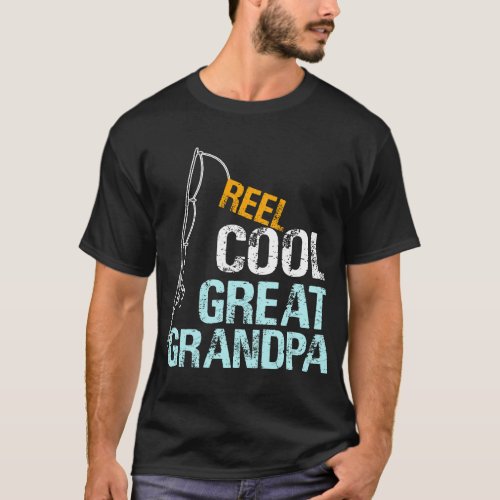 Mens Reel Cool Great Grandpa Gift from Granddaught T_Shirt