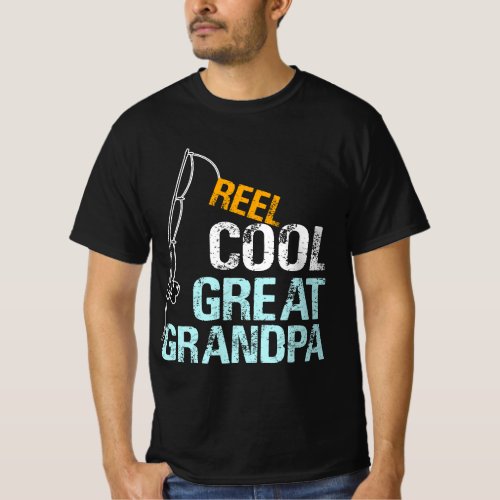 Mens Reel Cool Great Grandpa Gift from Granddaught T_Shirt