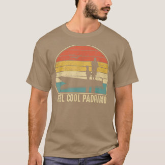 Mens Reel Cool Padrino FishingFunny Fish Vintage  T-Shirt