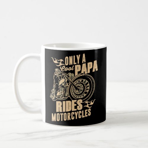 Mens Reel Cool Papa Fishing Dad Fathers Day Coffee Mug