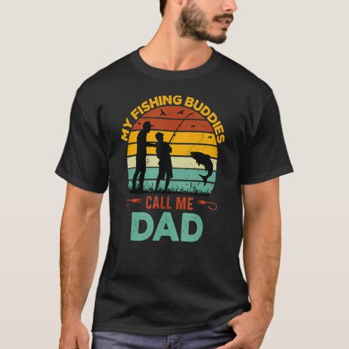 Mens Reel Cool Papa Fishing Dad  Fathers Day Fish T_Shirt