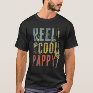 Mens Reel Cool Pappy Fish Fishing For Men Father's T-Shirt