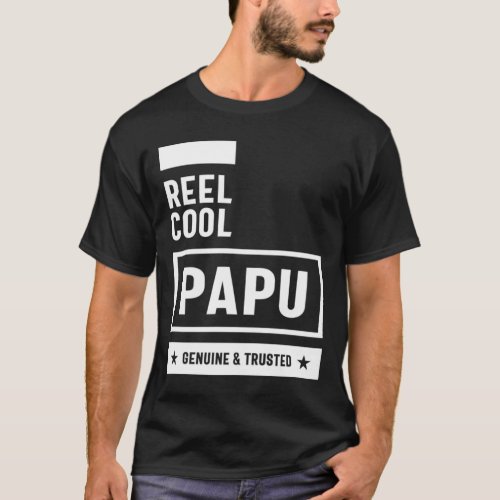 Mens Reel Cool Papu  Father Grandpa Gift T_Shirt b