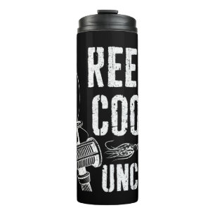 Mens Reel Cool Uncle T-Shirt Fishing Father's Day  Thermal Tumbler
