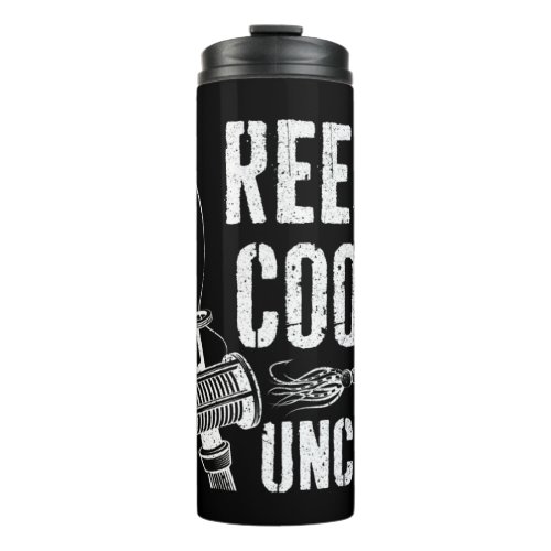 Mens Reel Cool Uncle T_Shirt Fishing Fathers Day  Thermal Tumbler
