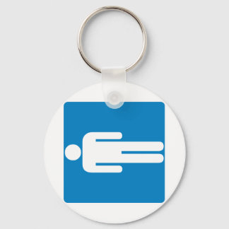 Men's Restroom Highway Sign Keychain