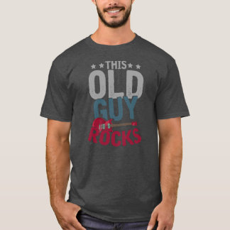 Mens Retired Guitarist Rock Music Guitar Player T-Shirt