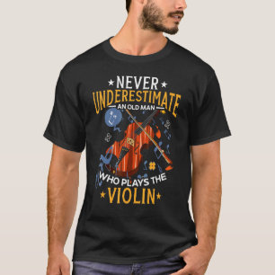 Mens Retired Musician Orchestra Music Violinist Re T-Shirt