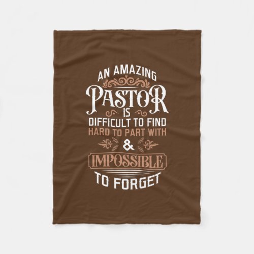 Mens Retired Pastor Minister Preacher Pastoral Fleece Blanket