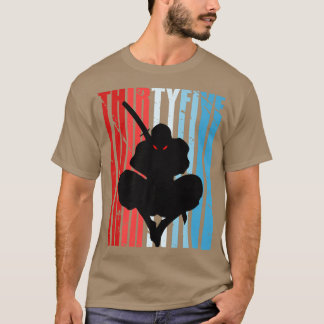 Mens Retro 32nd Birthday for Ninja Men Samurai Wea T-Shirt