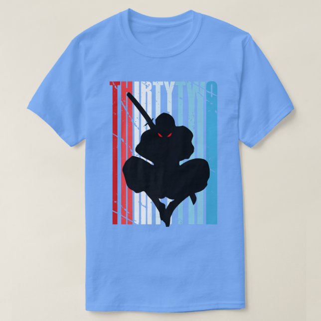 Mens Retro 32nd Birthday for Ninja Men Samurai Wea T-Shirt (Design Front)