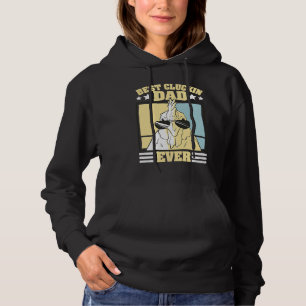 Mens Retro Best Cluckin Dad Ever Chicken Dad Roost Hoodie