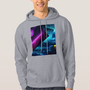 Men's Retro Cosmic Multiverse Galactic Hoodie