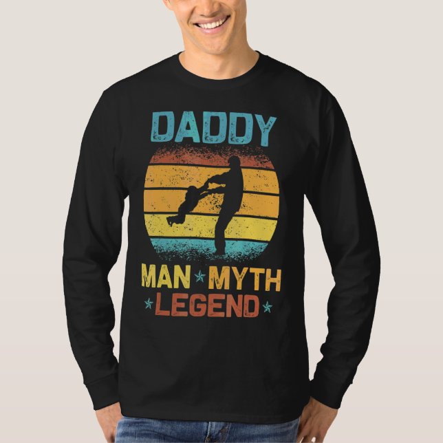 Mens Retro Daddy The Man The Myth The Legend  For  T-Shirt (Front)