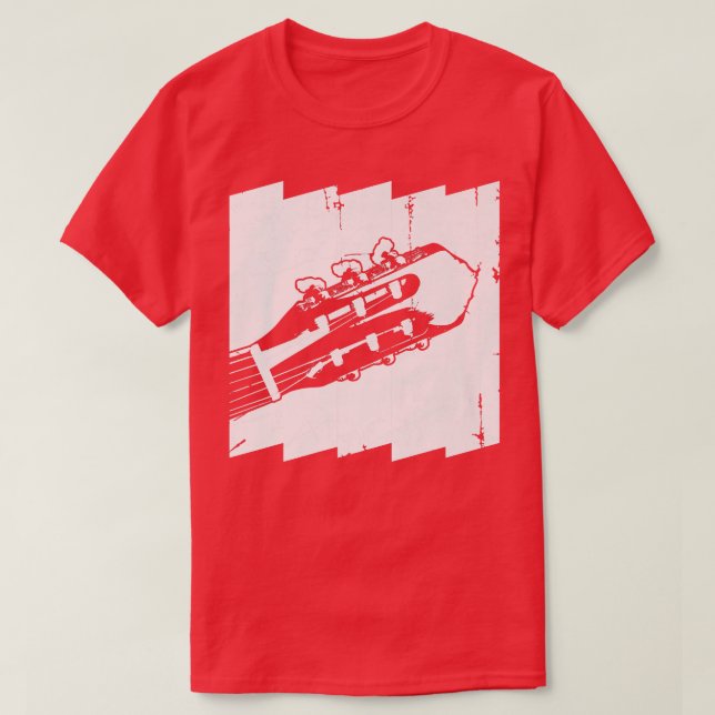 Mens Retro Guitar Acoustic Guitar Player818 T-Shirt (Design Front)