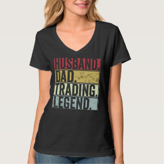 Mens Retro Husband Dad Trading Legend For Father T-Shirt