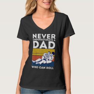 Mens Retro Jiu-Jitsu Dad BJJ Men Father Vintage T-Shirt