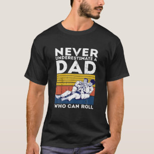 Mens Retro Jiu Jitsu Dad BJJ Men Father Vintage T T-Shirt