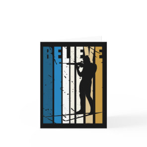 Mens Retro Mens Biathlon Target Shooting Gun Winte Card