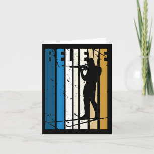 Mens Retro Mens Biathlon Target Shooting Gun Winte Card