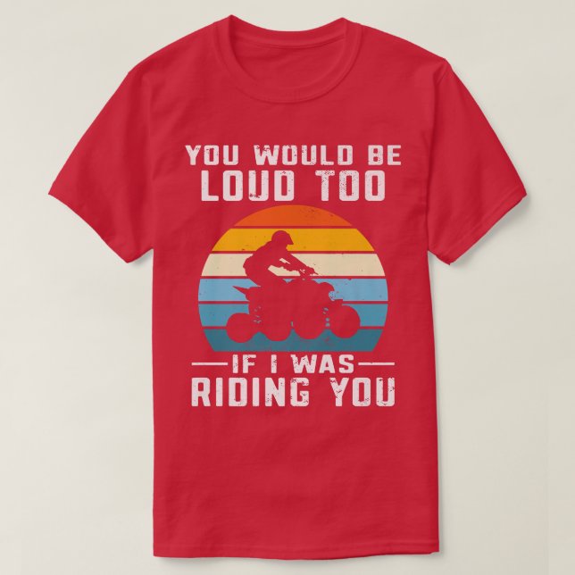 Mens Retro Quad Bike Riding ATV Rider All-Terrain  T-Shirt (Design Front)